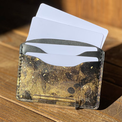 薄型 カードケース ミニマリスト キャッシュレス 金 銀 gold silver ゴールド シルバー 7枚目の画像