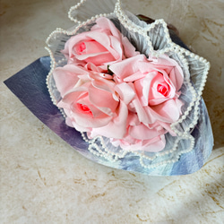 即日対応可能　Bouquet de Roses バラの花束　01 PINK韓国風　記念日／結婚式／誕生 5枚目の画像