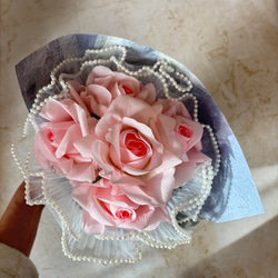 即日対応可能　Bouquet de Roses バラの花束　01 PINK韓国風　記念日／結婚式／誕生 3枚目の画像