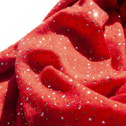 カシミア ラインストーン カシミア スカーフ ピュア ウール スカーフ ショール リング ベルベット ショール - スター メリ 15枚目の画像
