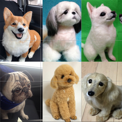 YOU。羊毛フェルトオーダー20センチサイズ♡ 愛犬さんのオーダーメイド 羊毛フェルト お座り高さ約20センチ