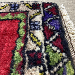 手織りトルコ絨毯 87x51cm ヴィンテージラグ 6枚目の画像