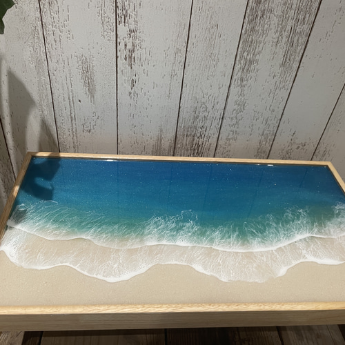 オーシャンレジンテーブル テーブル サイドテーブル 海レジン