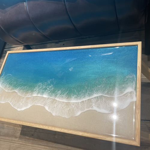 オーシャンレジンテーブル テーブル サイドテーブル 海レジン