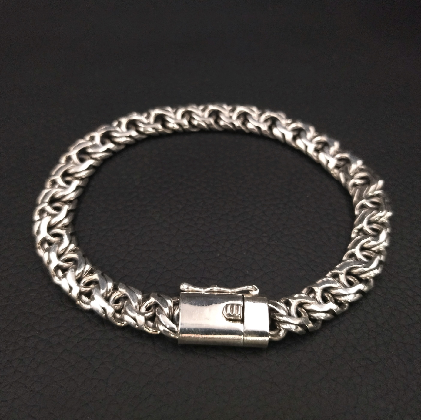 8.5mm極太ガリバルディ【シルバーチェーンブレスレット】