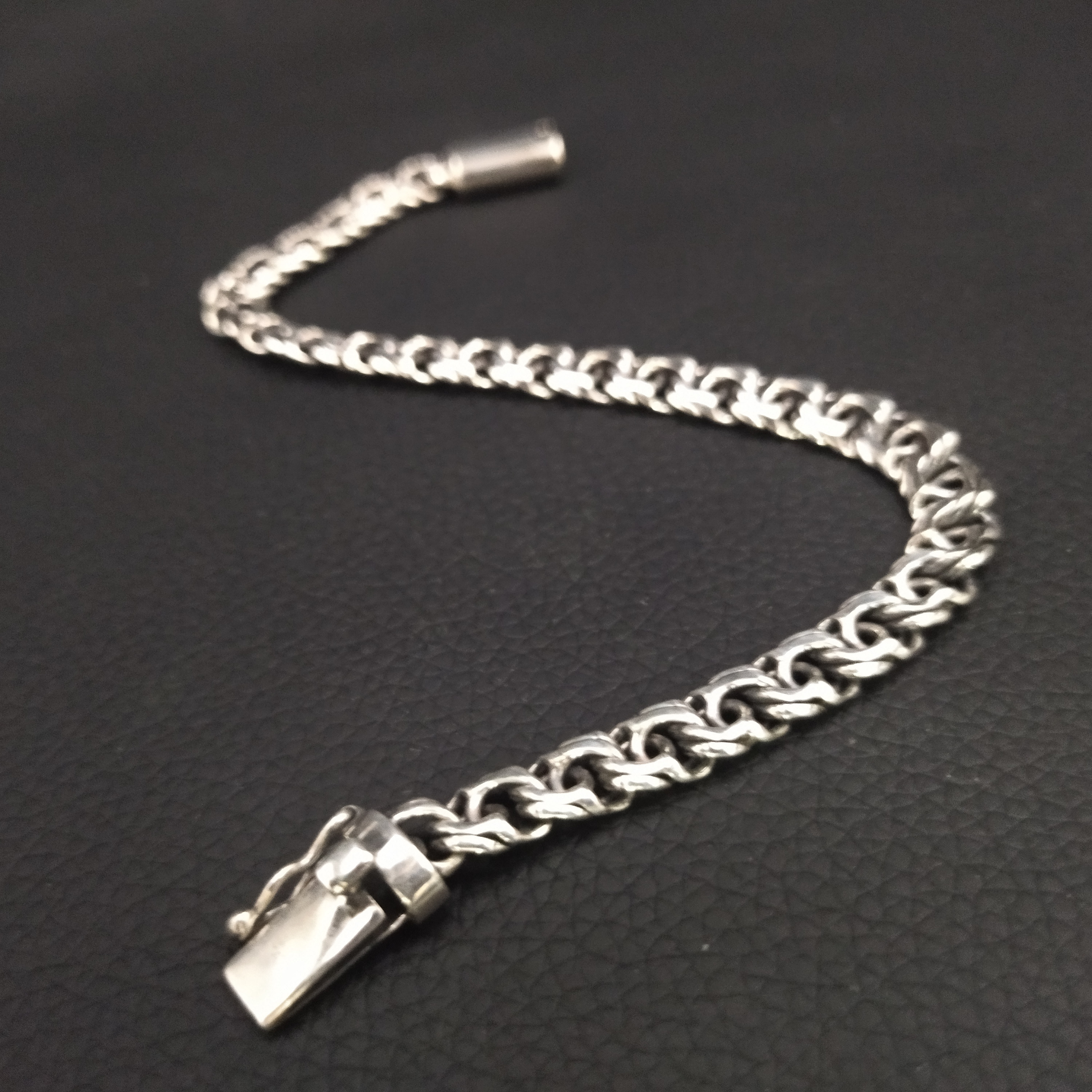 7.5mmガリバルディ【シルバーチェーンブレスレット】