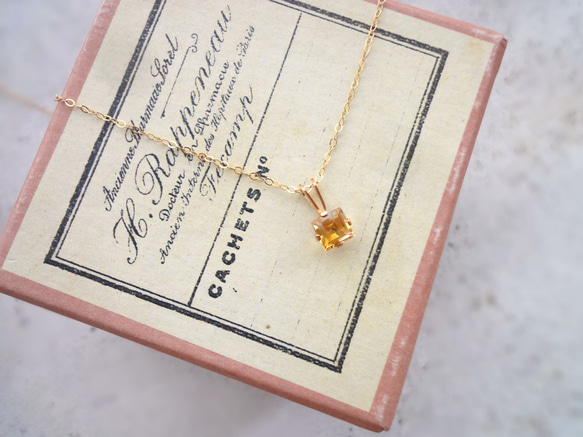 BOX付✨オパール x アメトリン 14kgf 天然石 ネックレス 14kgf アメジスト＆オパール ツイン ネックレス 天然石 | iichi 日々の