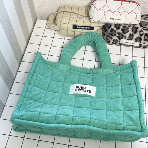 パイル生地のトートバッグ トートバッグ ブブセッテテ 通販
