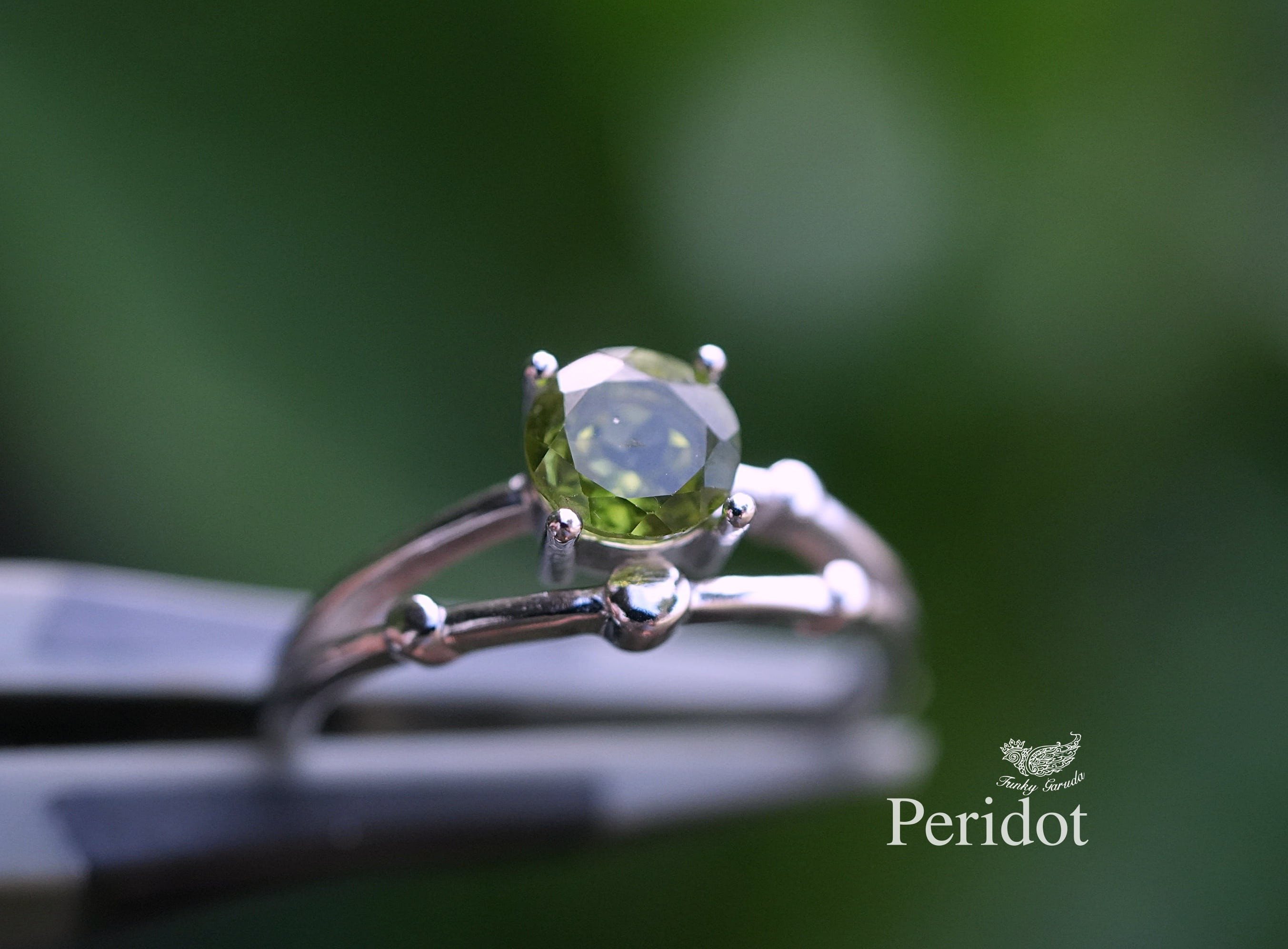ラウンド★peridot★シルバーリング 1470