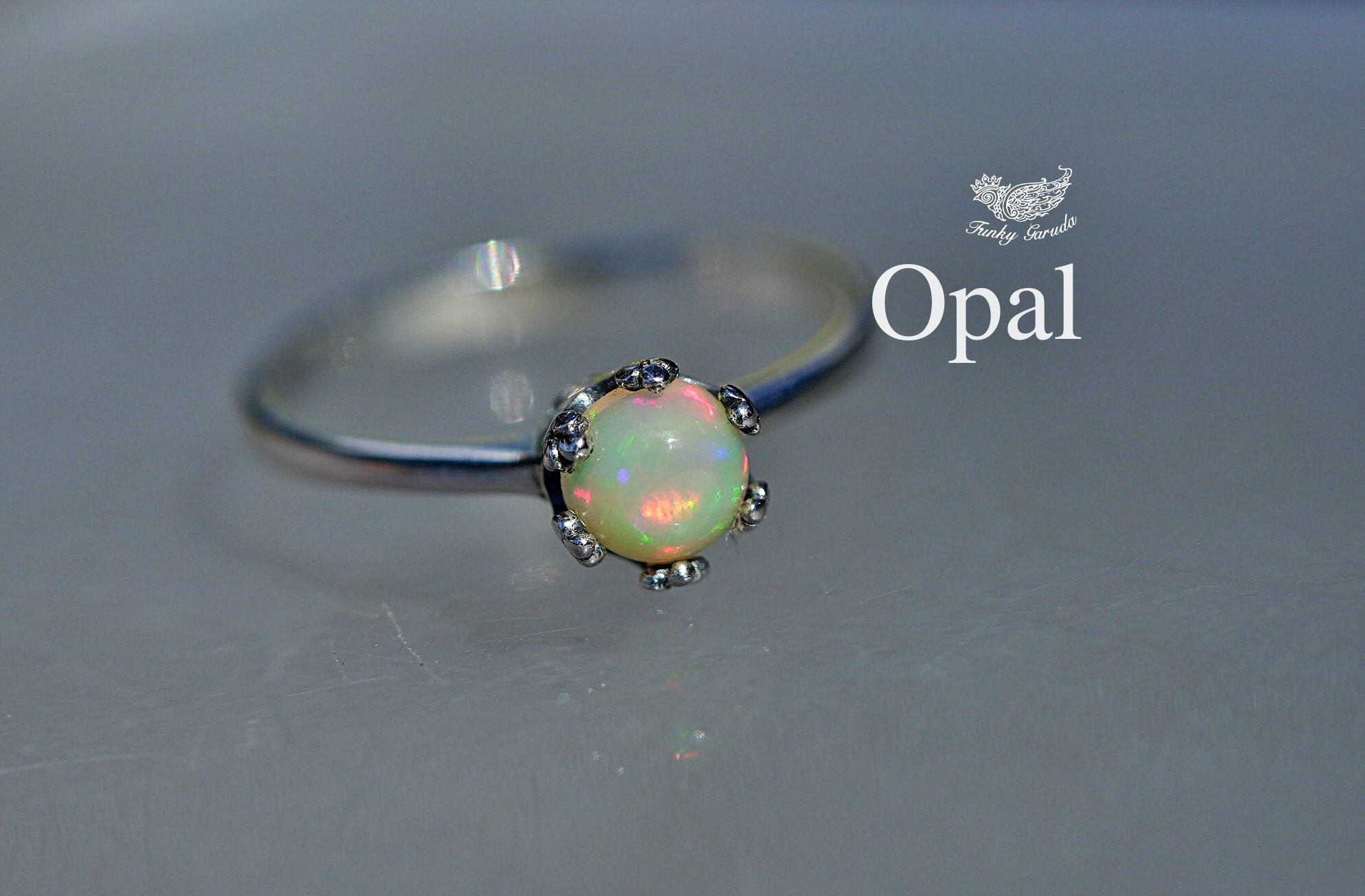 オパール★エチオピア★Sv.92.5リング1466