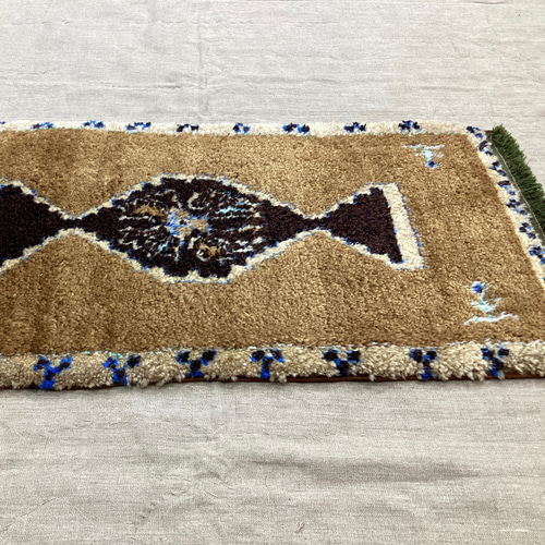 手織りトルコ絨毯 103x50cm ヴィンテージラグ カーペット・絨毯・ラグ