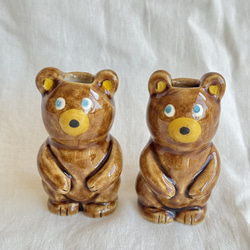 くまの一輪挿し（立ち）① 一輪挿し・花瓶・花器 丸山仁未 通販