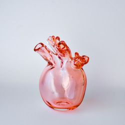 heart vase H -transparent pink- 5枚目の画像