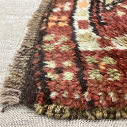 手織りトルコ絨毯 53x49cm ヴィンテージラグ 3枚目の画像