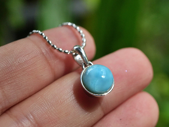 海の色★ラリマー★Larimar　シルバーペンダント 1462 3枚目の画像