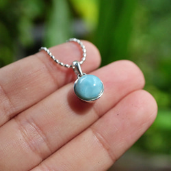 海の色★ラリマー★Larimar　シルバーペンダント 1462 6枚目の画像