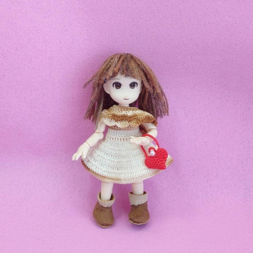 オビツ11・ねんどろいどどーる用ゴスロリドレス - indigo blue