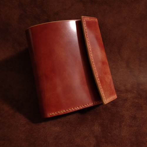 三つ折りウォレット【ROCADO社ミュージアムシェルコードバン】 三