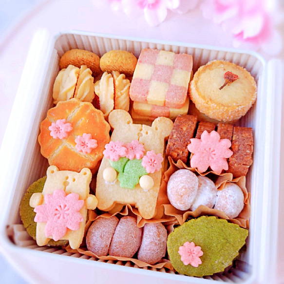 独特な 春限定】桜クッキー缶(大) 17244510 通販 Bee Sweet クッキー 菓子