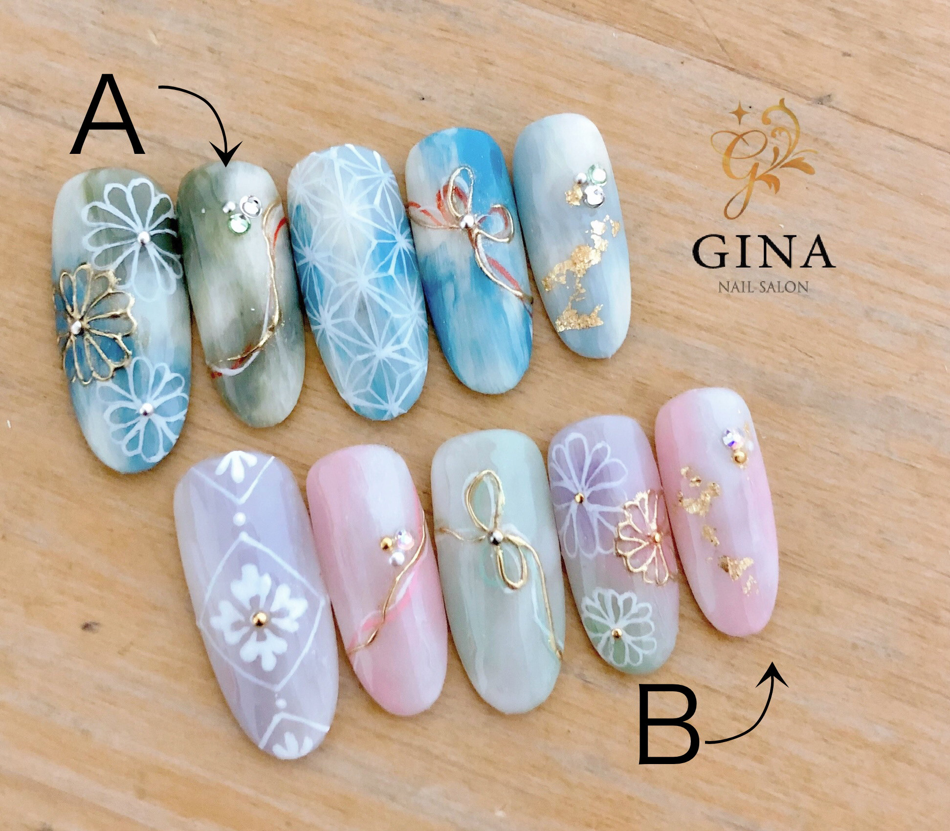 ネイルチップ/和柄/卒業式/入学式/成人式/和装