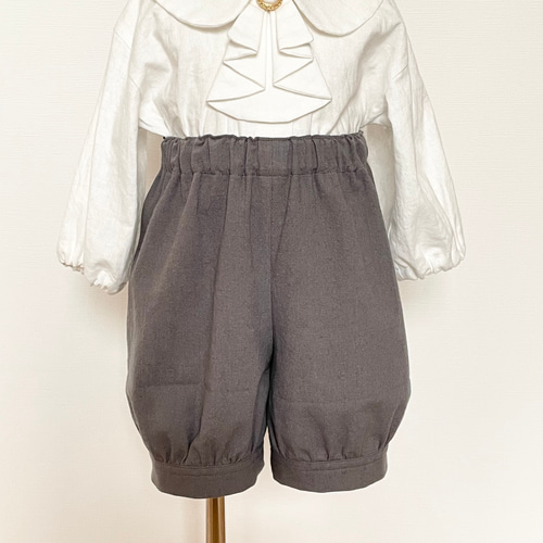 王子さまかぼちゃパンツ(グレー)☆ベビー服 女の子 男の子 80サイズ 90 