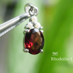 ガーネット★Rhodolite garnet シルバー ペンダント 1459 1枚目の画像