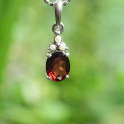 ガーネット★Rhodolite garnet シルバー ペンダント 1459 6枚目の画像