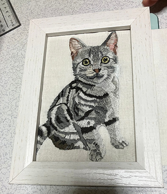 うちのこ猫刺繍 3枚目の画像
