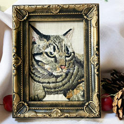 うちのこ猫刺繍 2枚目の画像