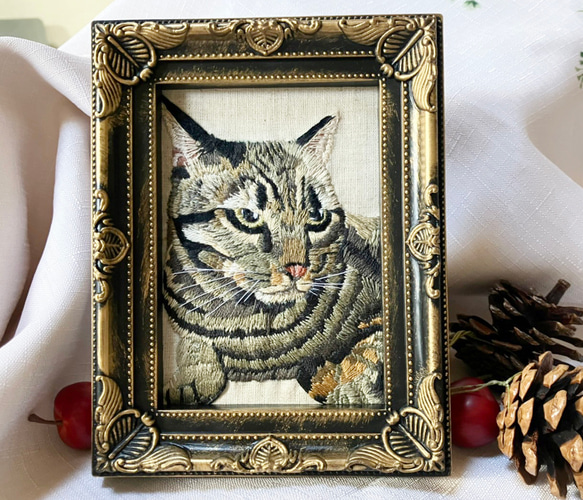 うちのこ猫刺繍 2枚目の画像