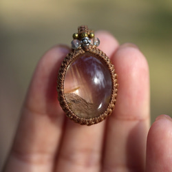 靜謐水晶★金髮花園石英蕾絲項鍊 1486 第6張的照片