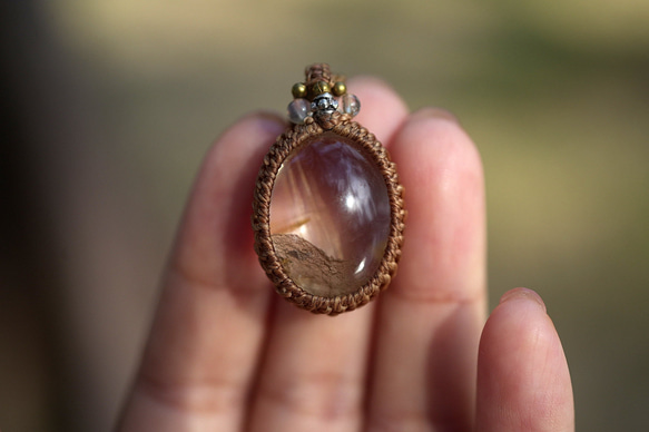 靜謐水晶★金髮花園石英蕾絲項鍊 1486 第6張的照片
