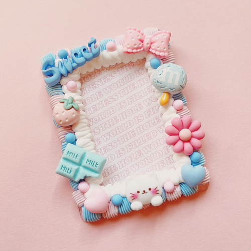 ホイップデコ トレカケース【ピンク ブルー】No.c19 その他雑貨