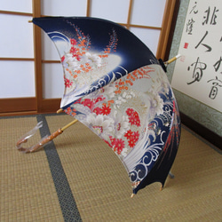 振り袖から日傘（傘袋付き） 5枚目の画像