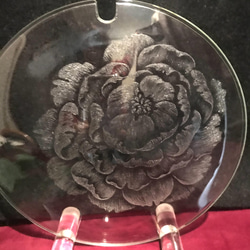母の日早割　ピオニー の花器〜手彫りガラス〜 10枚目の画像