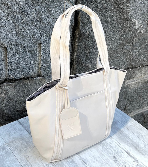 <50%OFFSALE>ぱすてるシリーズ ラインTOTE-bag  IVORY 2枚目の画像