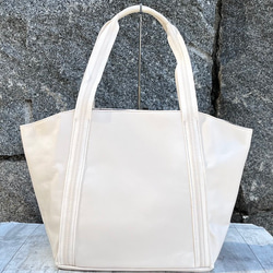 <50%OFFSALE>ぱすてるシリーズ ラインTOTE-bag  IVORY 4枚目の画像