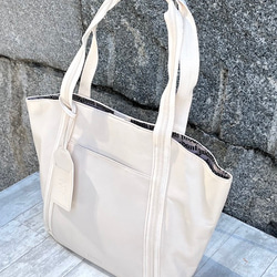 <50%OFFSALE>ぱすてるシリーズ ラインTOTE-bag  IVORY 3枚目の画像