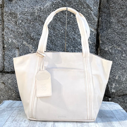 <50%OFFSALE>ぱすてるシリーズ ラインTOTE-bag  IVORY 1枚目の画像