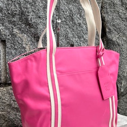 <50%OFFSALE> ぱすてるシリーズ ラインTOTE-bag PINK 2枚目の画像
