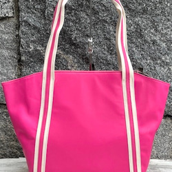 <50%OFFSALE> ぱすてるシリーズ ラインTOTE-bag PINK 4枚目の画像
