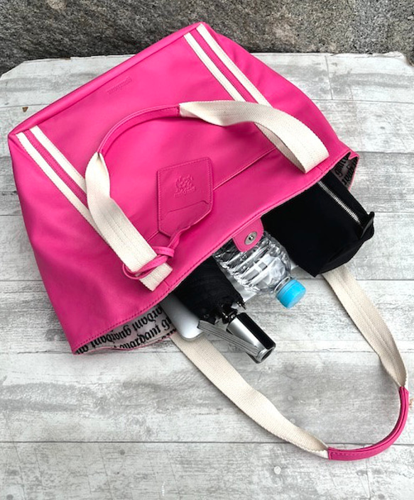 <50%OFFSALE> ぱすてるシリーズ ラインTOTE-bag PINK 7枚目の画像