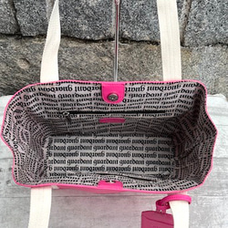 <50%OFFSALE> ぱすてるシリーズ ラインTOTE-bag PINK 6枚目の画像