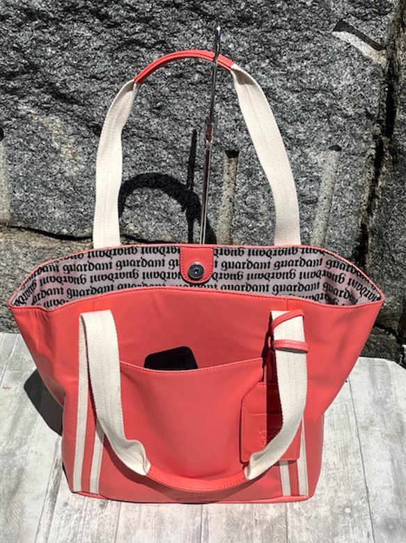 <50%OFFSALE> ぱすてるシリーズ ラインTOTE-bag  ORANGE 5枚目の画像