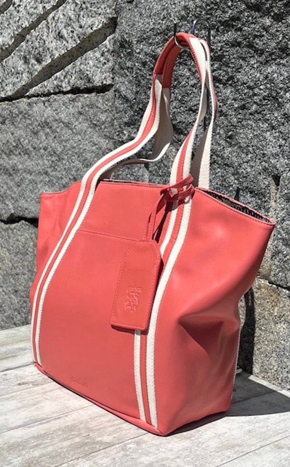 <50%OFFSALE> ぱすてるシリーズ ラインTOTE-bag  ORANGE 3枚目の画像