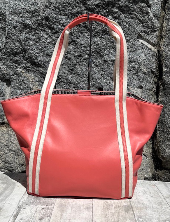 <50%OFFSALE> ぱすてるシリーズ ラインTOTE-bag  ORANGE 4枚目の画像