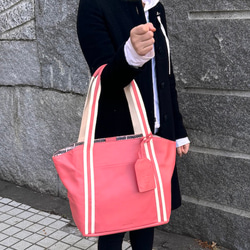 <50%OFFSALE> ぱすてるシリーズ ラインTOTE-bag  ORANGE 9枚目の画像