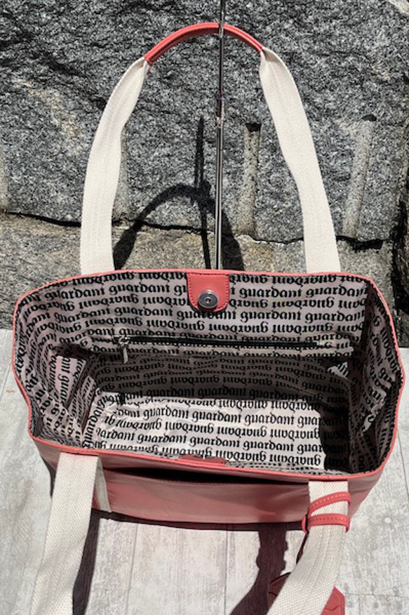 <50%OFFSALE> ぱすてるシリーズ ラインTOTE-bag  ORANGE 6枚目の画像