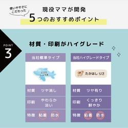 お名前シール 耐水 防水 なまえシール アソート くすみ パステル おしゃれ 【174枚】 8枚目の画像