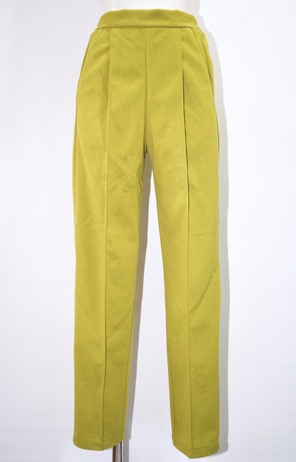 One Tuck Tapered Pants (light green) ロングパンツ グリーン 緑 カジュアル 4枚目の画像